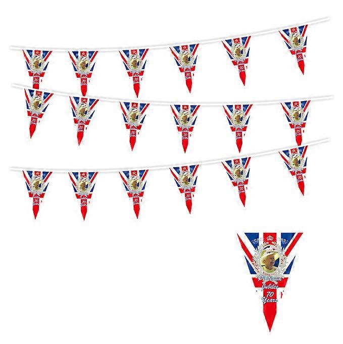 British Flag Triangle String Bunting Banner Garland Outdoor Garden Decor