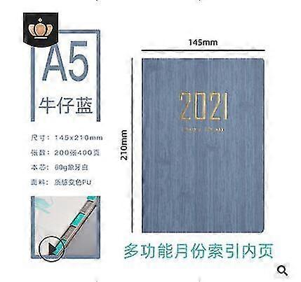 2021 Time Management Schedule Book A5 Planner Reminder Timetable Desk Dates Schedule Diary Notebook Travel School Supplies