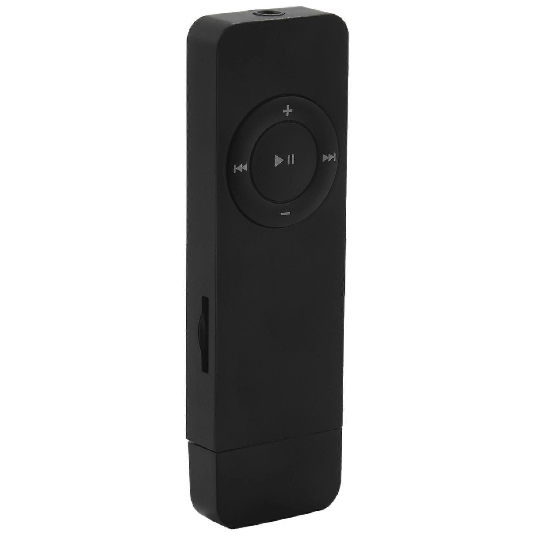 Portable USB Sport U Disk Mini Mp3 Music Player Support 32GB TF Cardblack