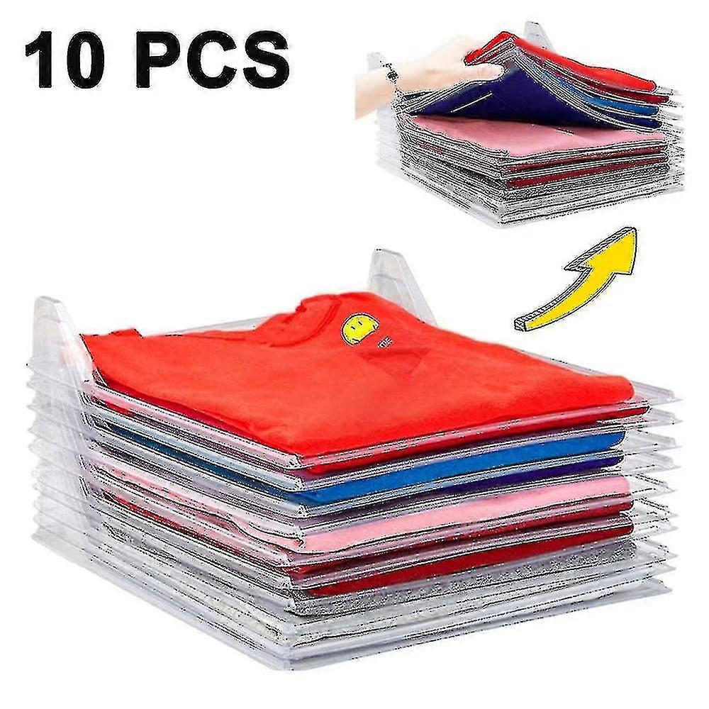 10-pack vikbara garderobsavdelare för t-shirts
