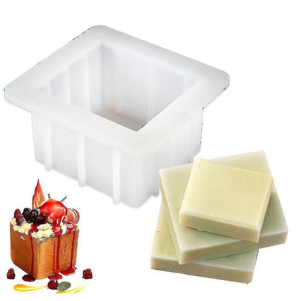 Silicone Square Soap Mold White Bake Mould