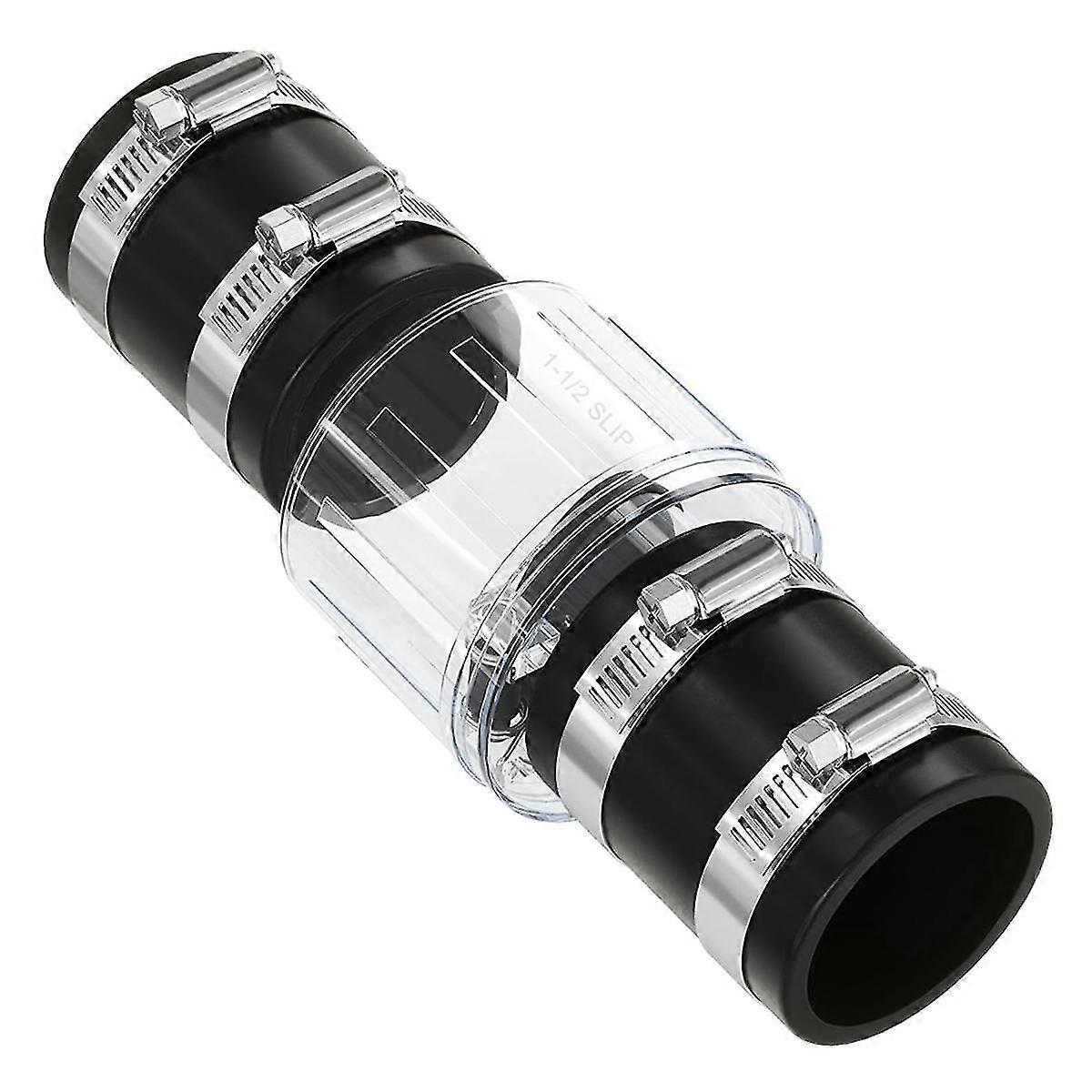 1-1/2inch Check Valve, Quiet Sump Pump Check Valve Replacement With Spring-loaded Flapper,for 1 1/2 Inch Pipe