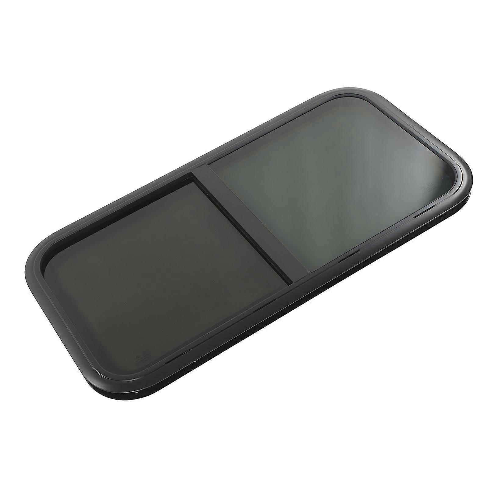 Horizontal Sliding RV Window 35.4 X 17.7in Black Modified Window for Camping Trailer RV