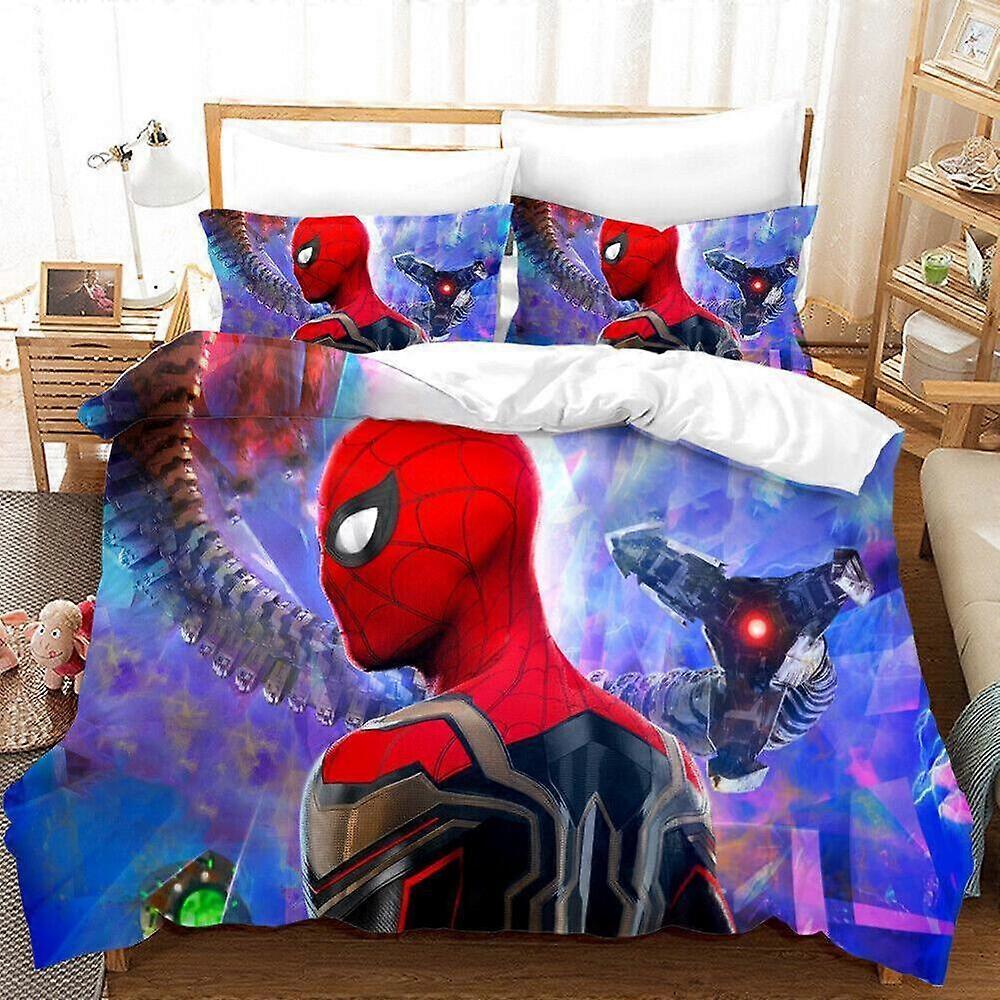 v598 Lakan Spiderman Mjuk Gåva I Påslakan Set Sängkläder Super Lakan IU598