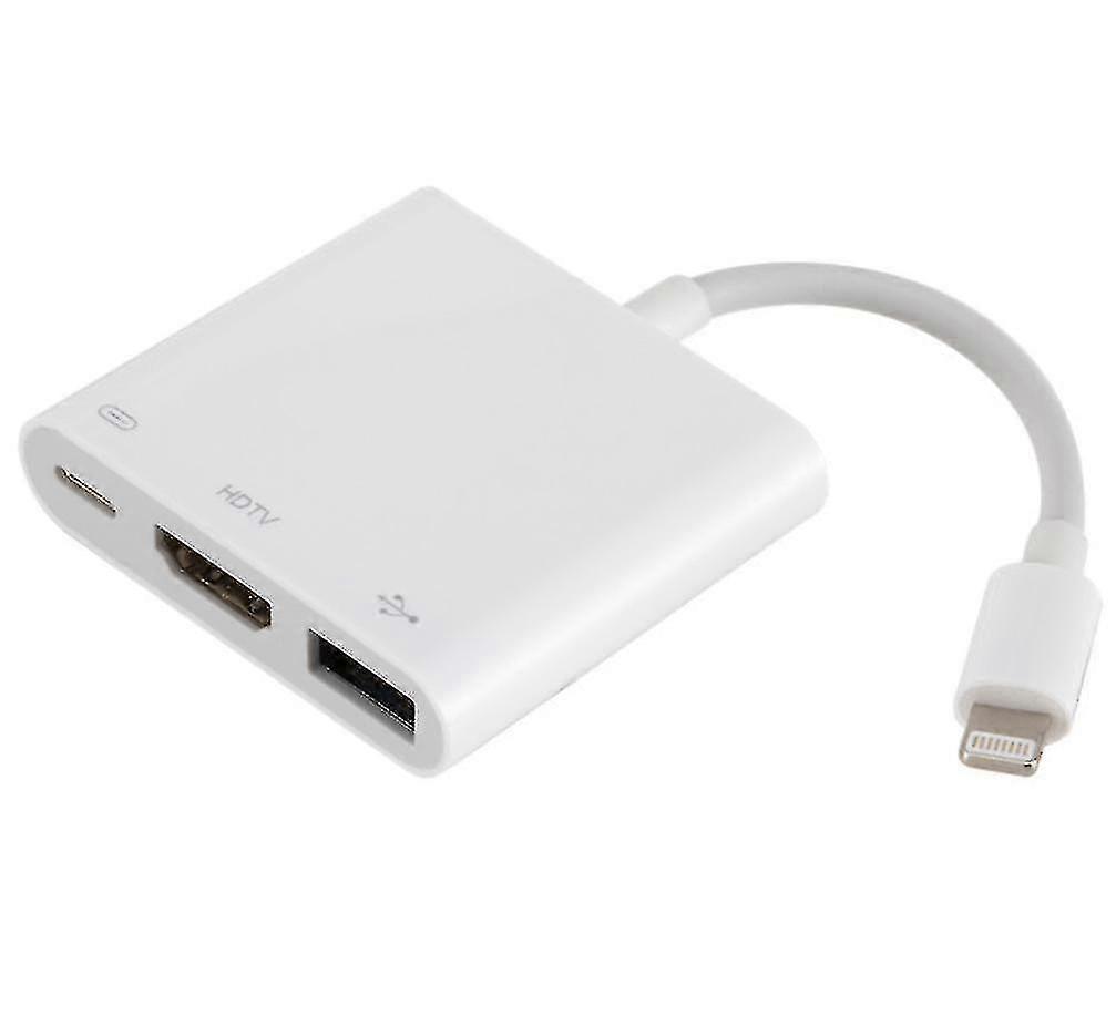 Lightning To Otg Digital Av Adapter, Lightning To Hdmi+usb Converter