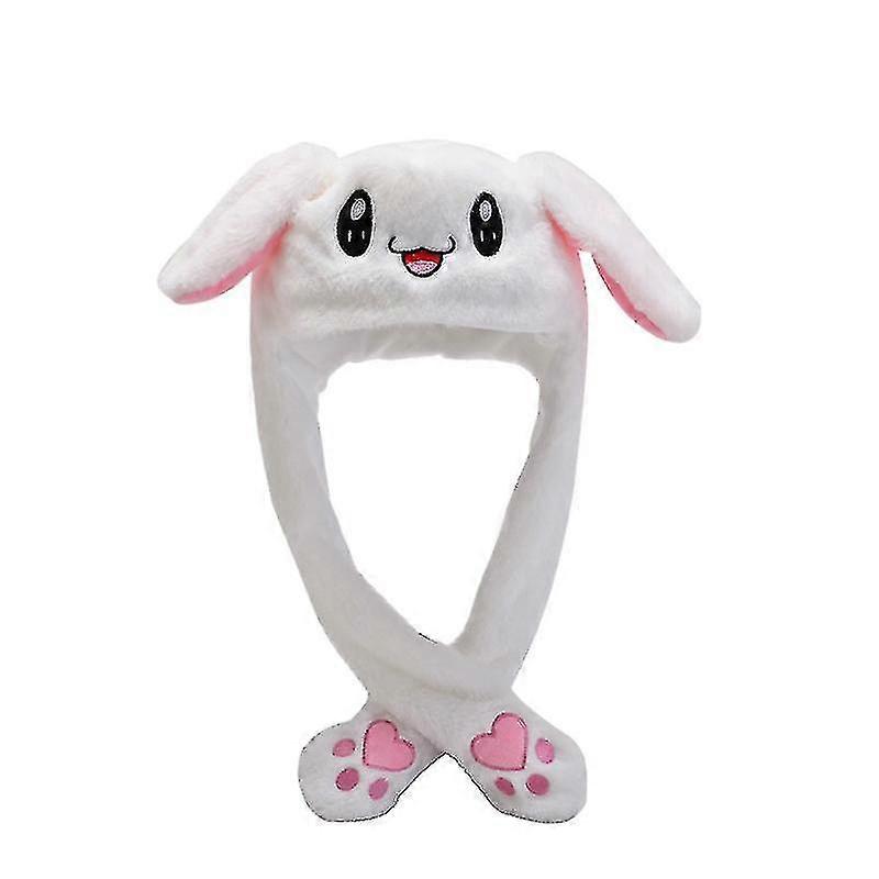 Plush Hat With Movable Long Bunny Ears