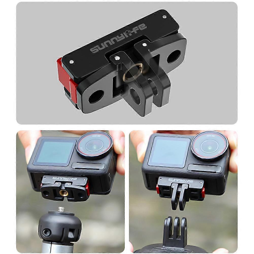 For OSMO ACTION 5 Pro Magnetic Quick Release Adaptor Foldable Plate Expansion