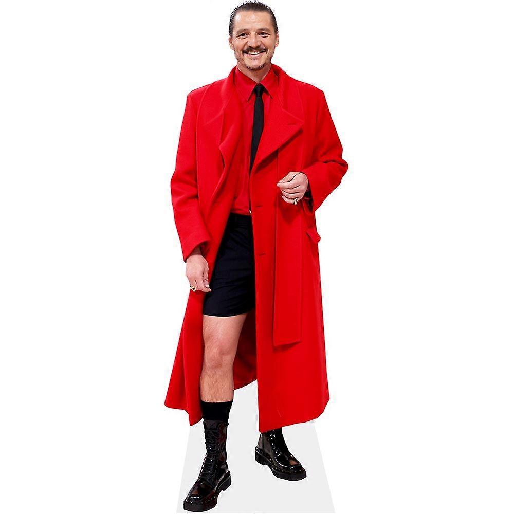 Pedro Pascal (Red Coat) Cardboard Cutout (lifesize OR mini size). Standee. Stand Up.