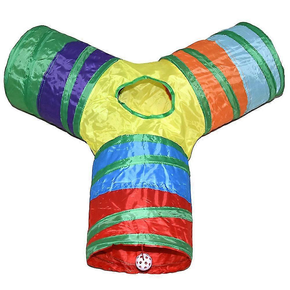 Pet Tunnel Tube Toys 3 Way Collapsible, Tunnels For Indoor s