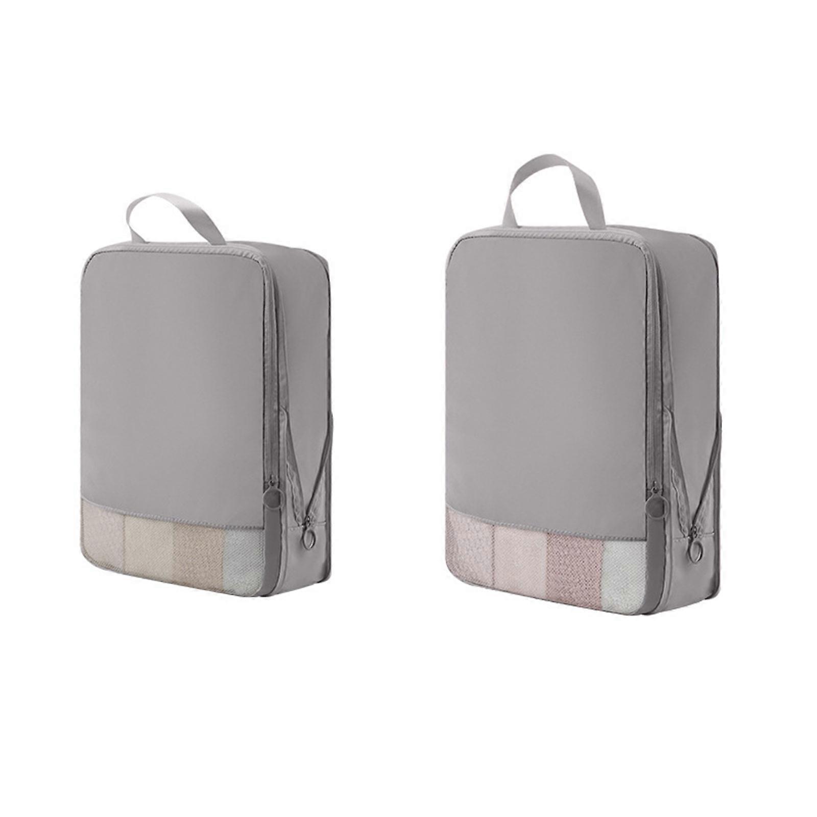 Pack Of 2 Space Saving Compression Storage Bags for Travel Blankets Organizers Practical Clothes and Shoes Sorting Bag