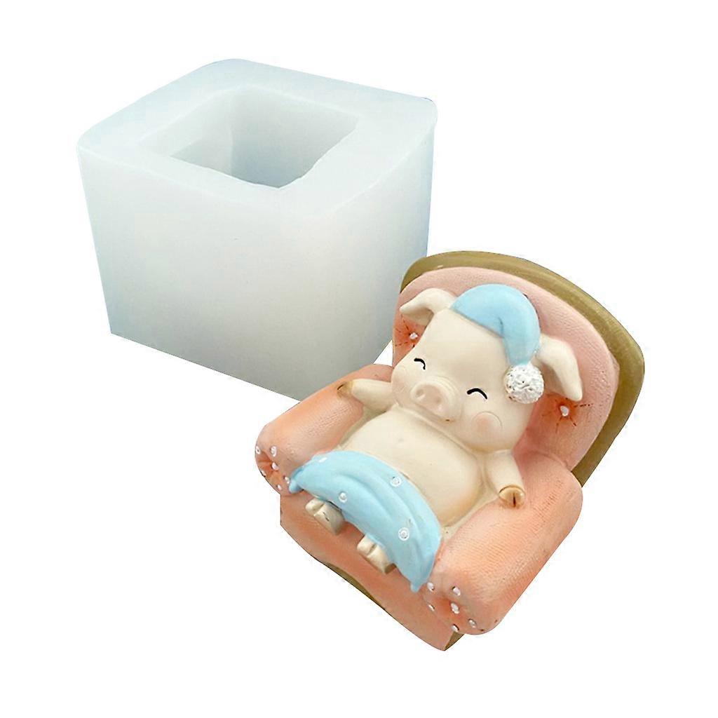 תבניות חזיר חמודות תלת מימד 2 סוגים צורות לא סדירות טיח ליצירתי נרות סבון ייצור אספקה שרף אמנות מלאכת יד יציקה Mo