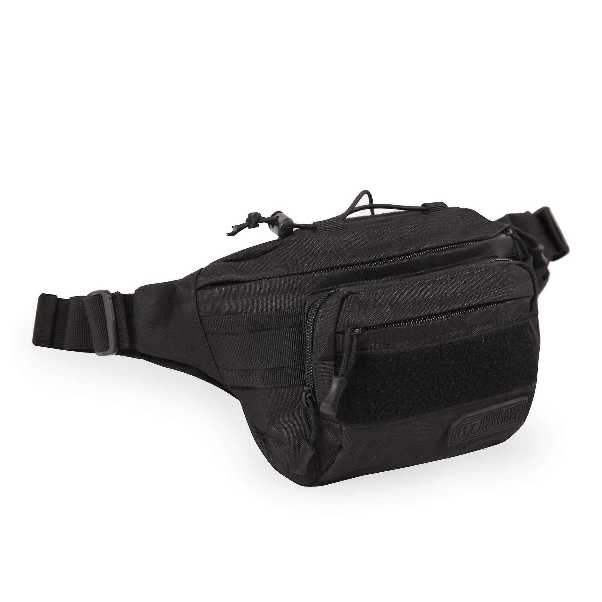 Portable Waist Bag for Cycling Travel, Waterproof Lightweight Fanny Pack with Adjustable Strap and Reflective Details