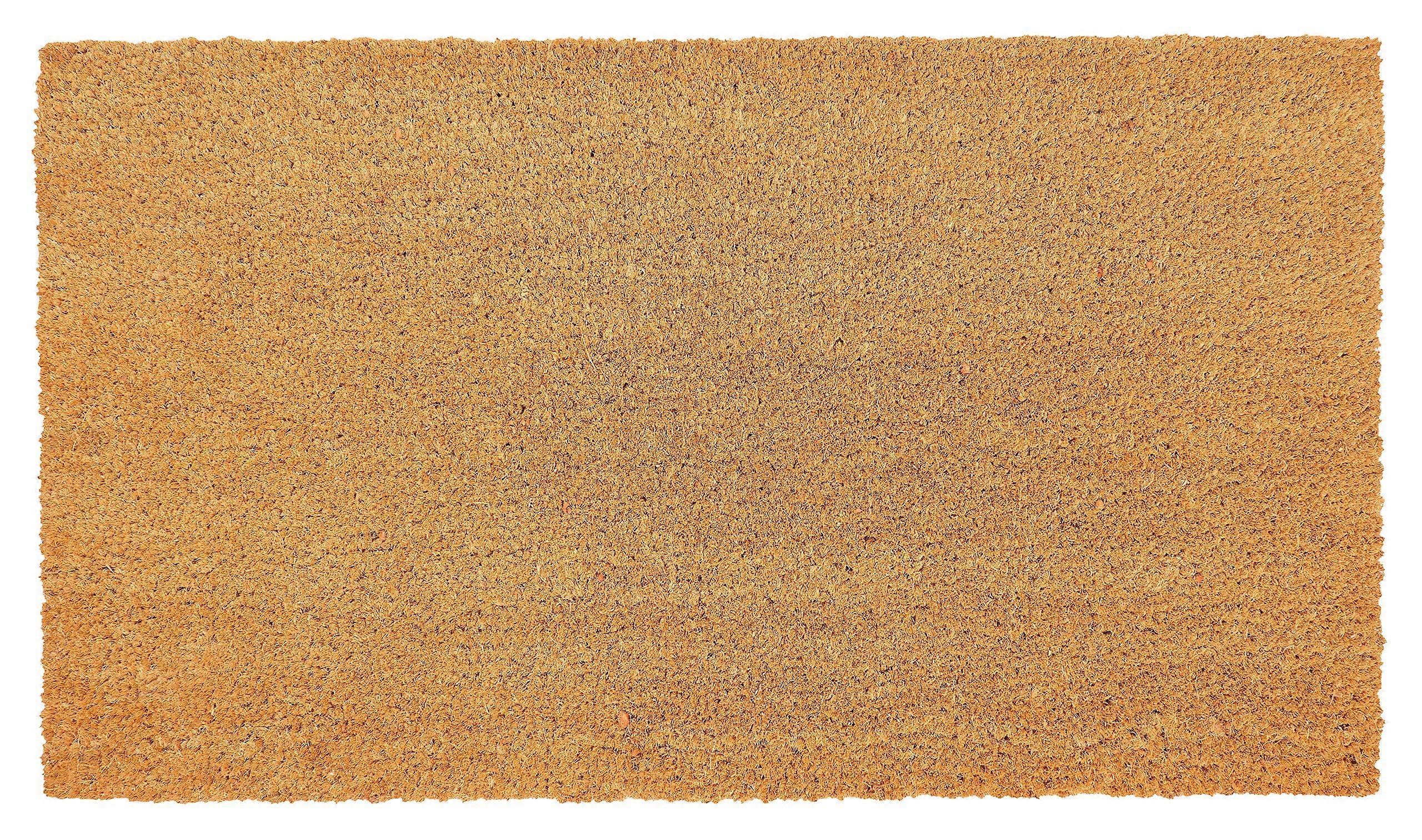 Paillasson en fibre de coco avec support en PVC robuste - 17 x 30 pouces, utilisation intérieure/extérieure