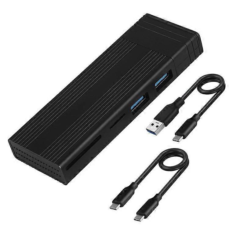 4 in 1 M2 SSD Disk Enclosure USB-C Type-C Hub SD/TF Card Reader Docking Station