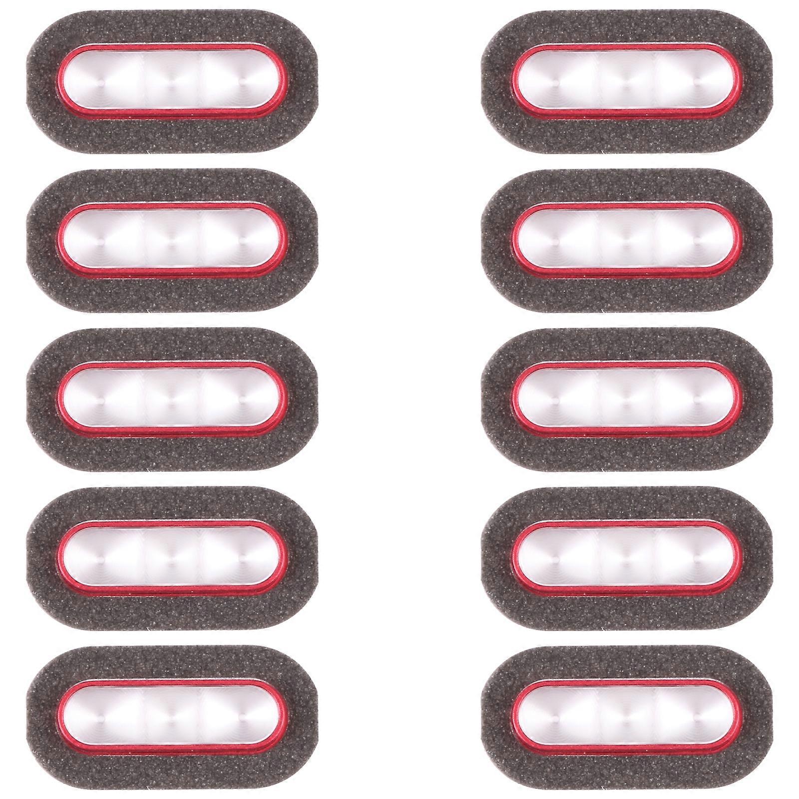 For vivo X90 Pro 10pcs Flashlight Covers (Red)