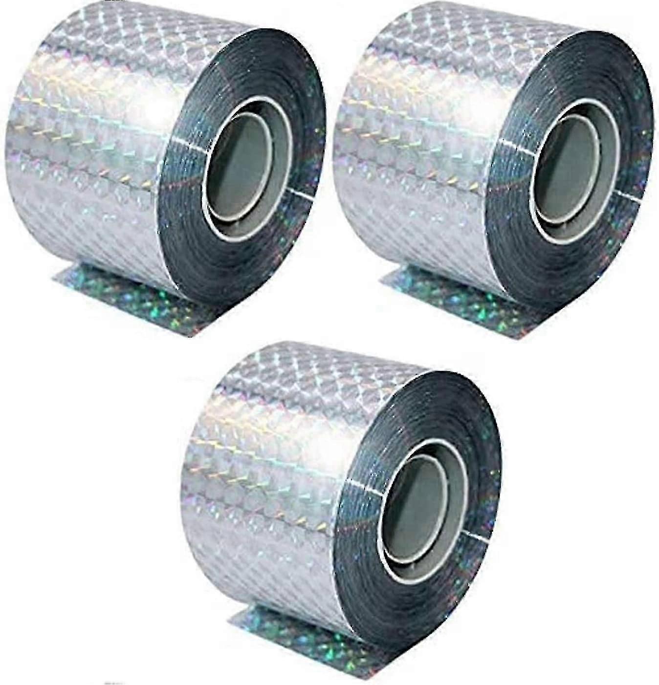 Bird Repellent Tape, Set Of 3 Tapes X 50m X 4.8cm - Scarecrow Bird Repellent - To Repel Crow Pigeons And More, 150m