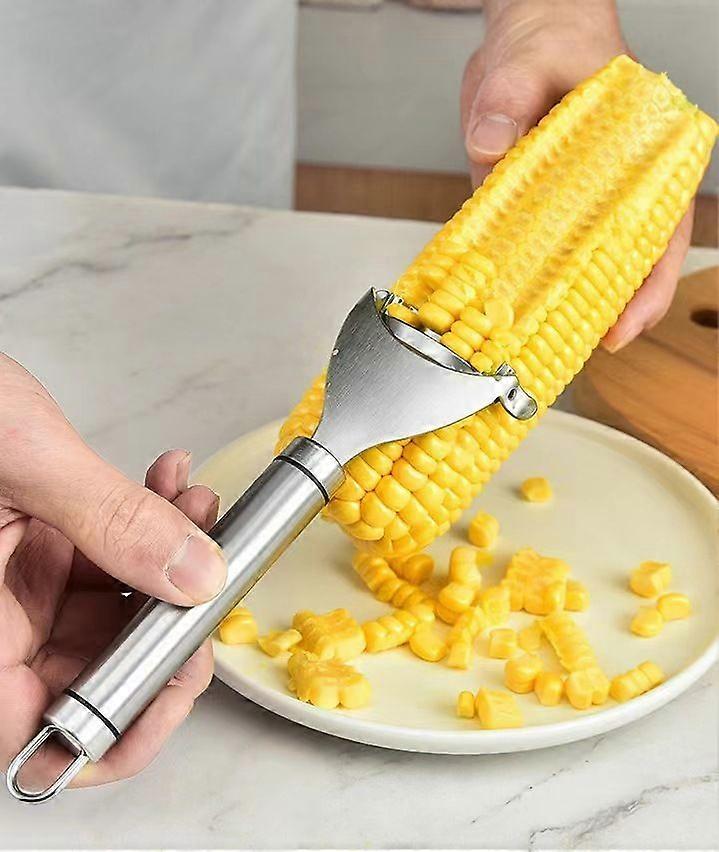 Stainless steel corn planer peeling corn artifact household kitchen thresher corn kernel separator peeler tool