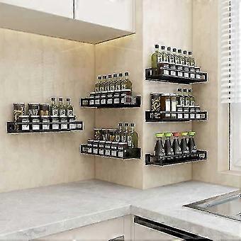 Spice Rack Wall Mount, Stainless Steel Spice Rack Organizer For