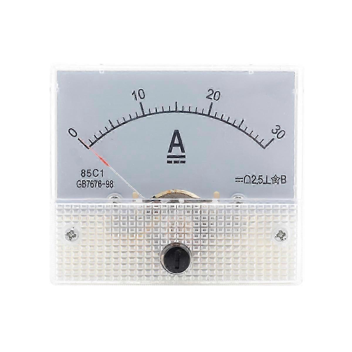 85c1-dc 30a Dc Voltmeter Pointer Head Analog Ammeter Panel Meter