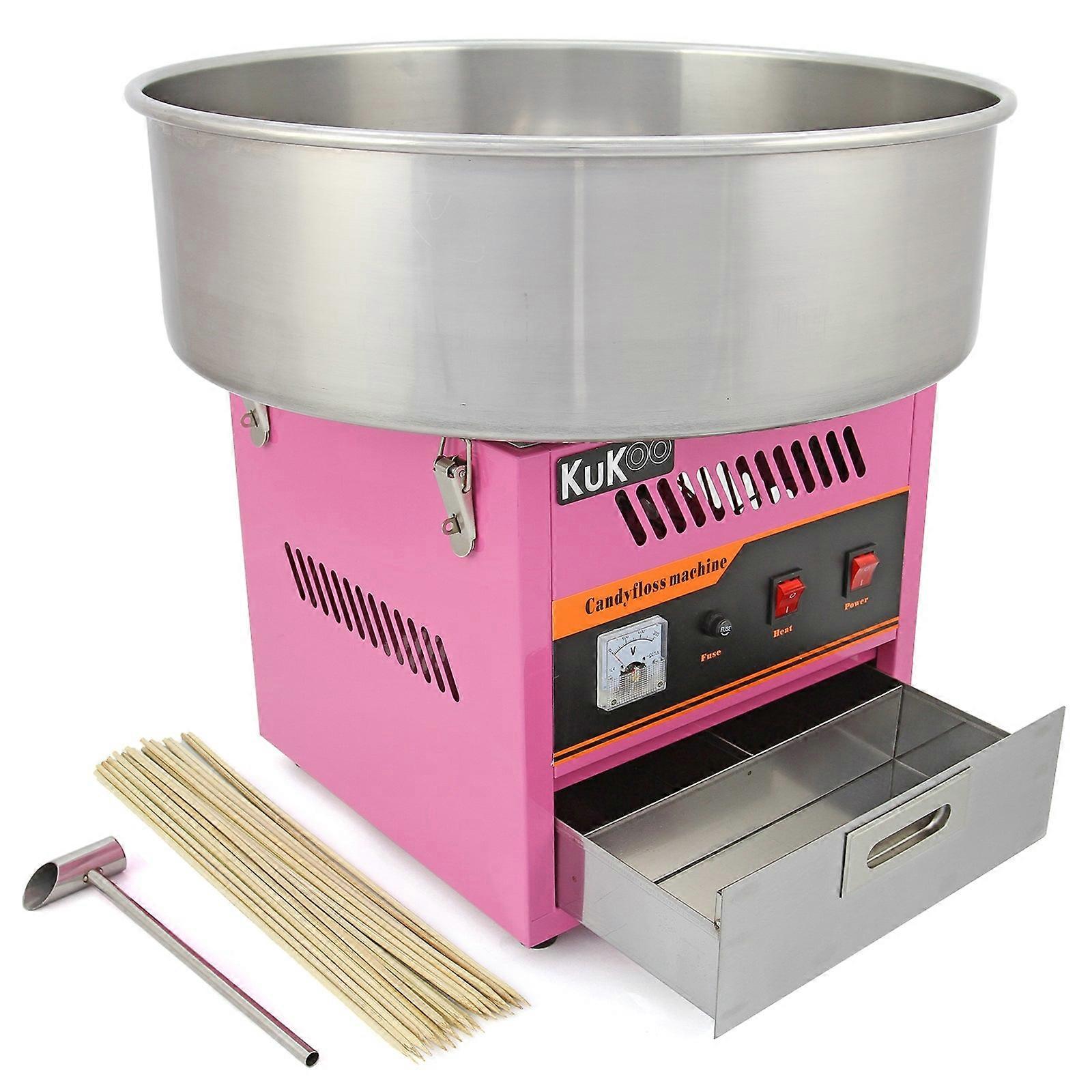KuKoo Candy Floss Machine & 500 Candy Floss Sticks