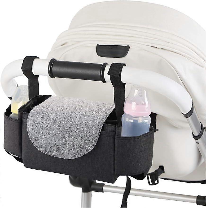 Ultimate Convenience, Baby Stroller Organizer with Heavy-Duty Polyester Fabric and Non-Slip Secure Hooks