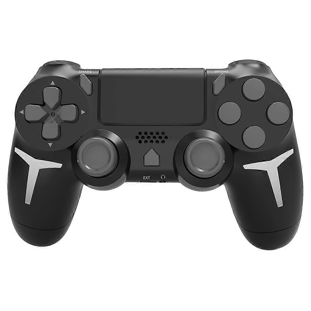 P412 For PS4/PS3/PC Bluetooth Gamepad 6-Axis Sensor Dual Vibration Game Controller-Black