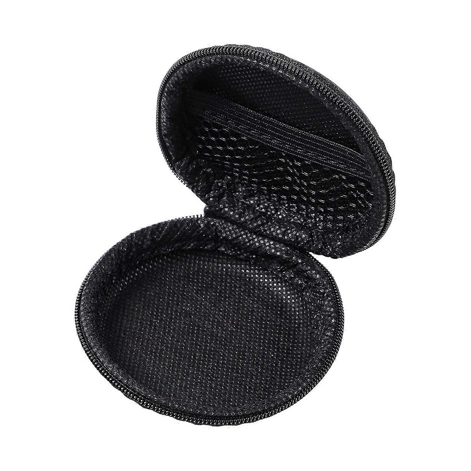 Portable Earphone Storage Case with Zipper Ear Bud Storage Box Headset Headphone Case Mini Data Cabl