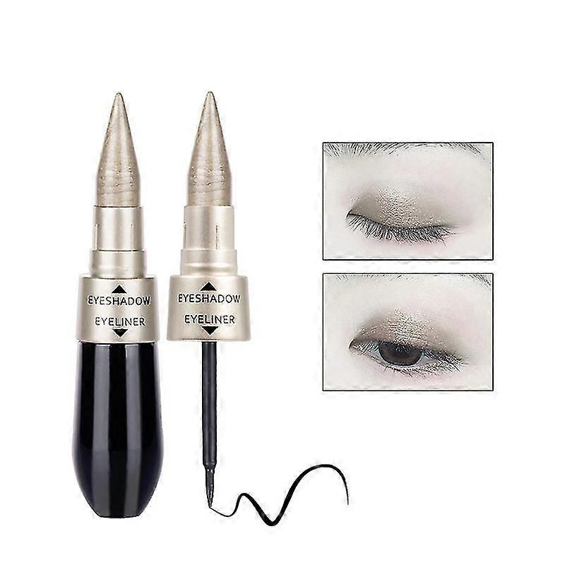 2 in 1 Eye Shadow + Liquid Eyeliner Long Lasting Liquid Makeup Waterproof Beauty Natural Eye Liner