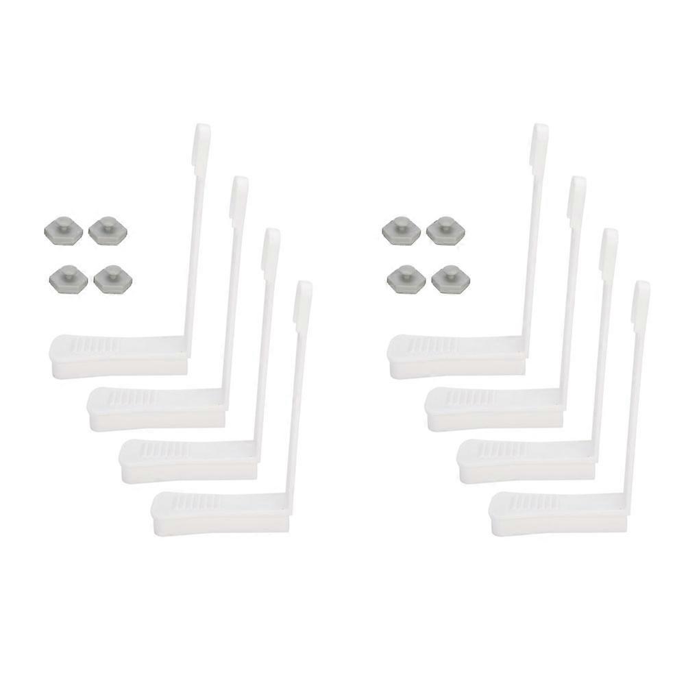 8Pcs Bed Sheet Holders Clips, Adjustable Bed Cover Fixing Fasteners, Secure Soft Fabric & Fitted Sheets
