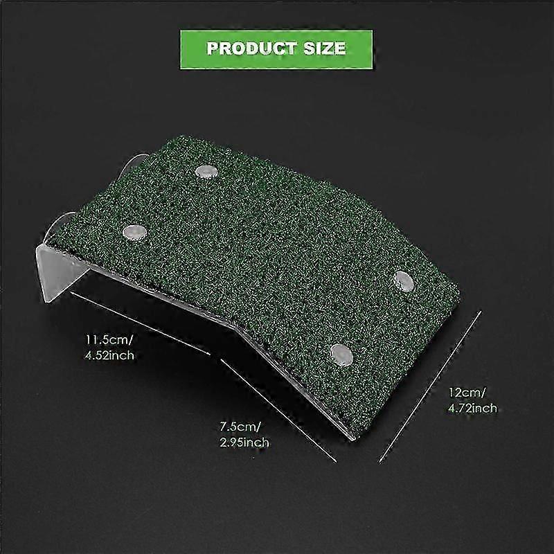 Lawn Turtle Basking Platform Turtle Resting Basking Platform, Simulation Grass Turtle Ramp for Turt js