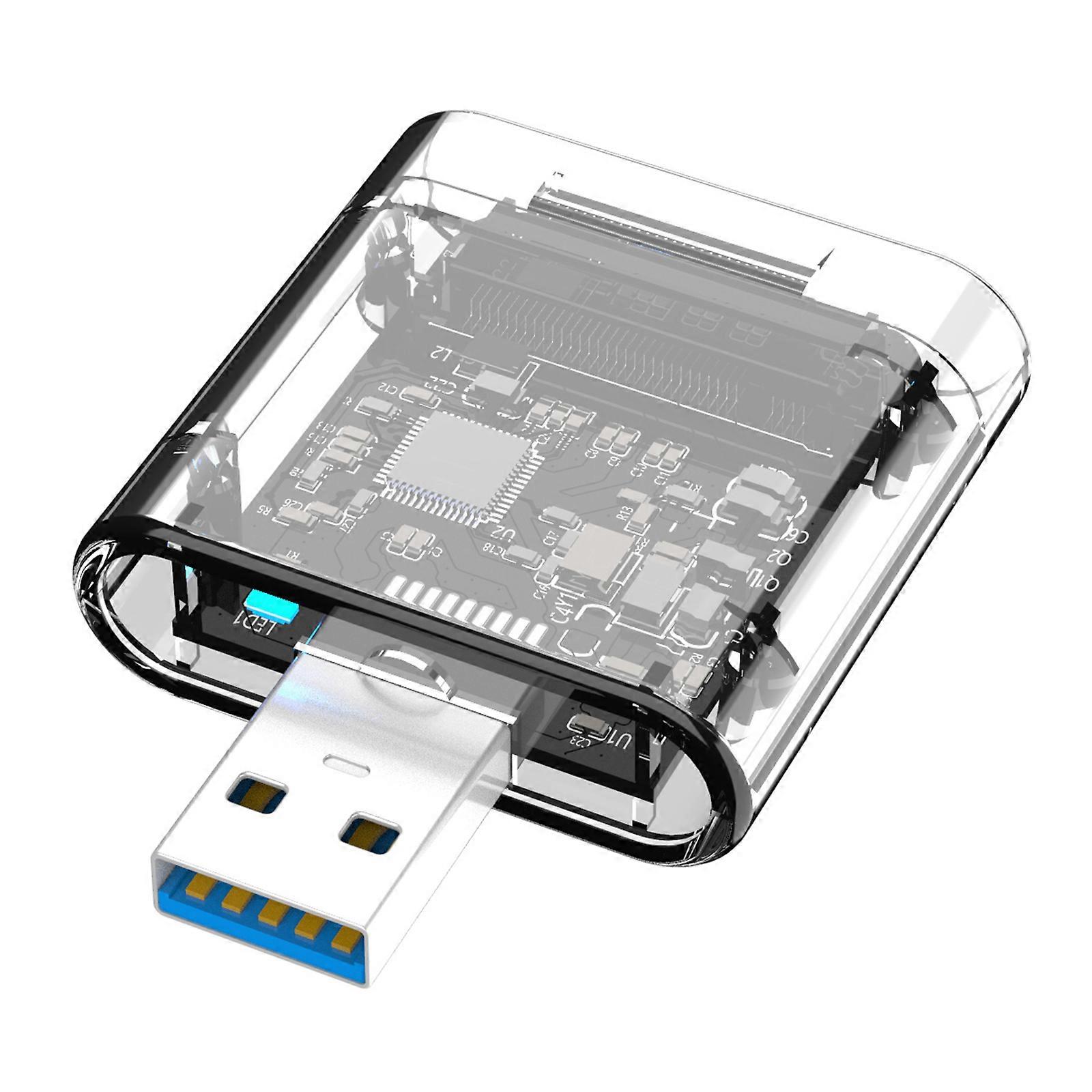 USB 3.0 M.2 Solid Disk Enclosure Case, For 5Gbps Fast Speed Data Transfer, Transparently Housing Clear