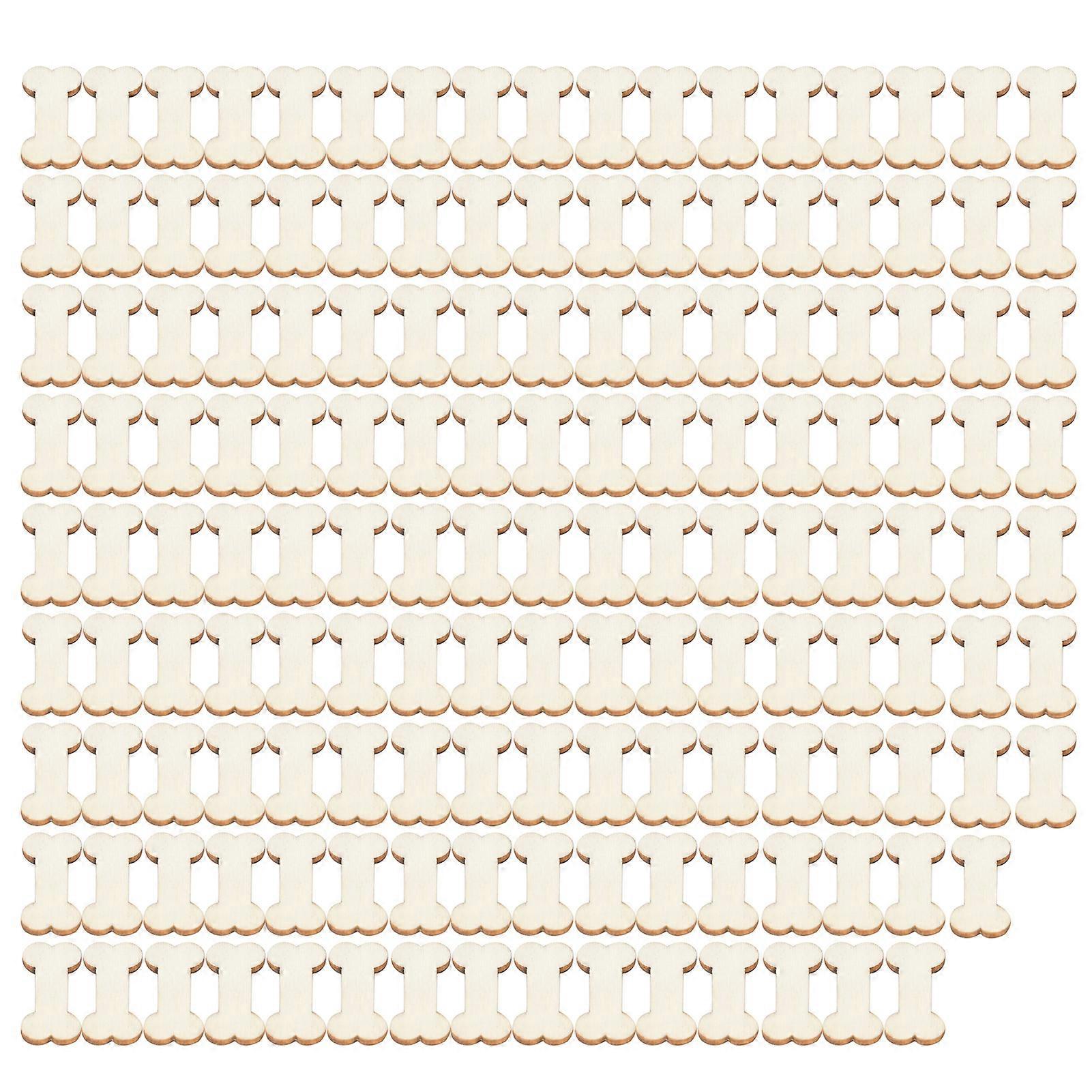 Printable Dog Bone Labels, Customizable Tags For Crafting And Art Projects, Smooth Finish Wooden Dog Bone Cutouts For Diy Wood Craft Projects (150Pcs)