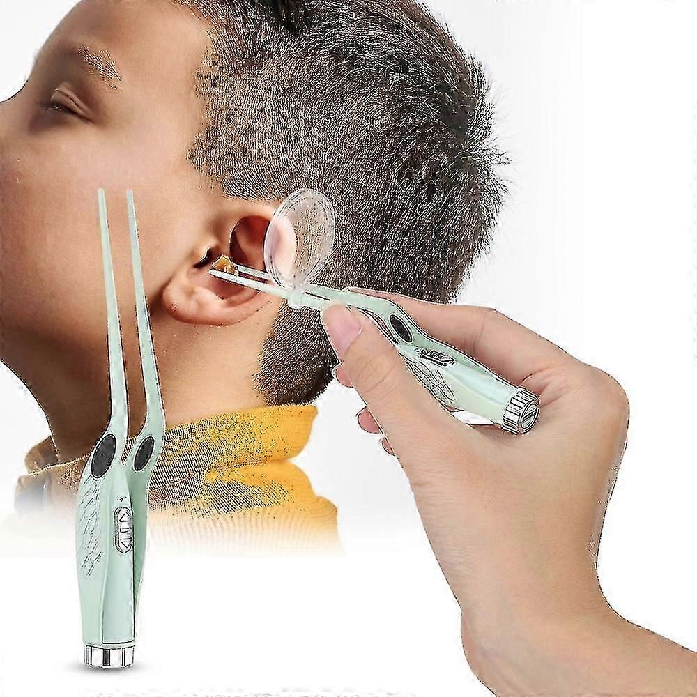 Led Luminous Tweezers Ear Clip Cleaner Kit