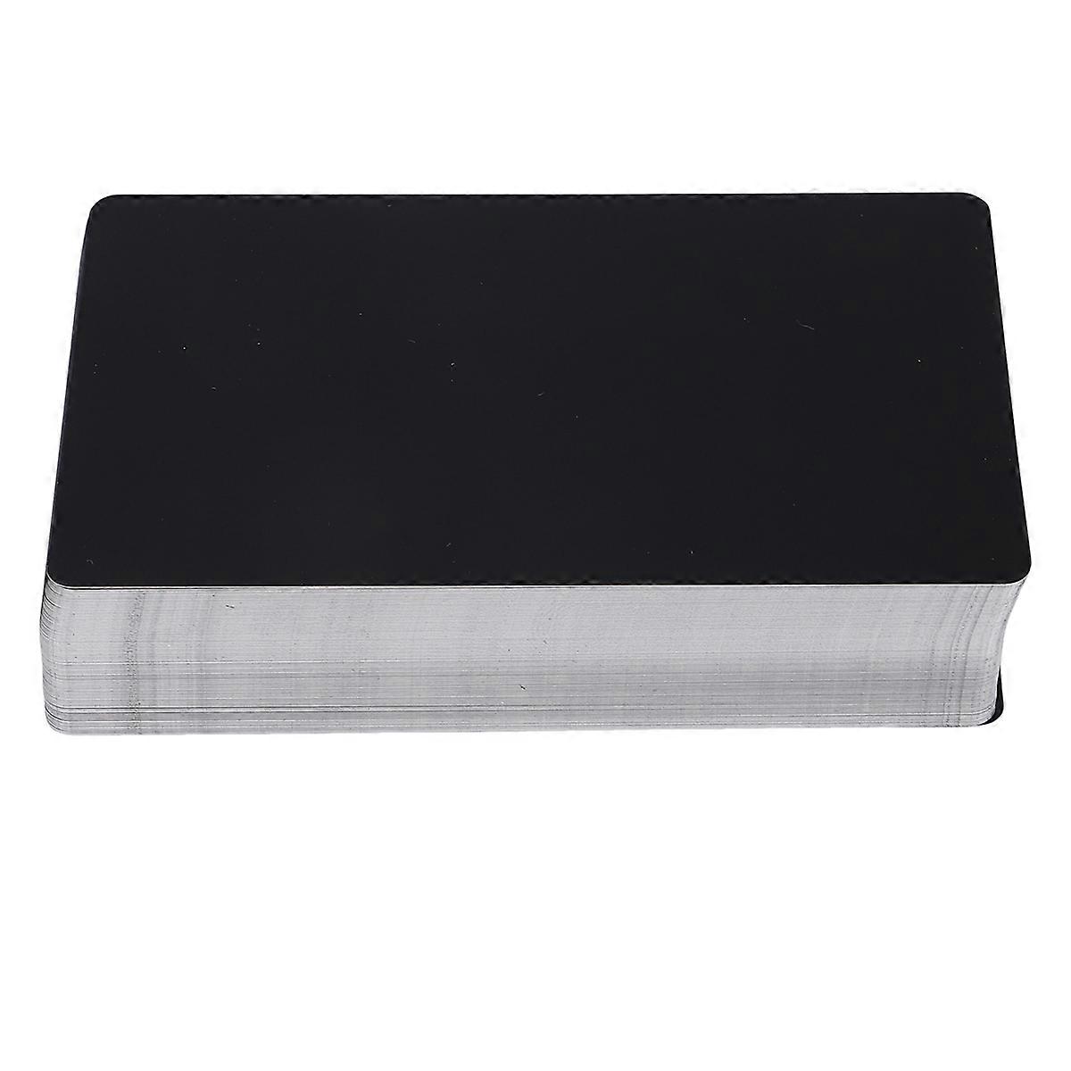 100 stk. metalgraveringsemner aluminiumsplade, matsort