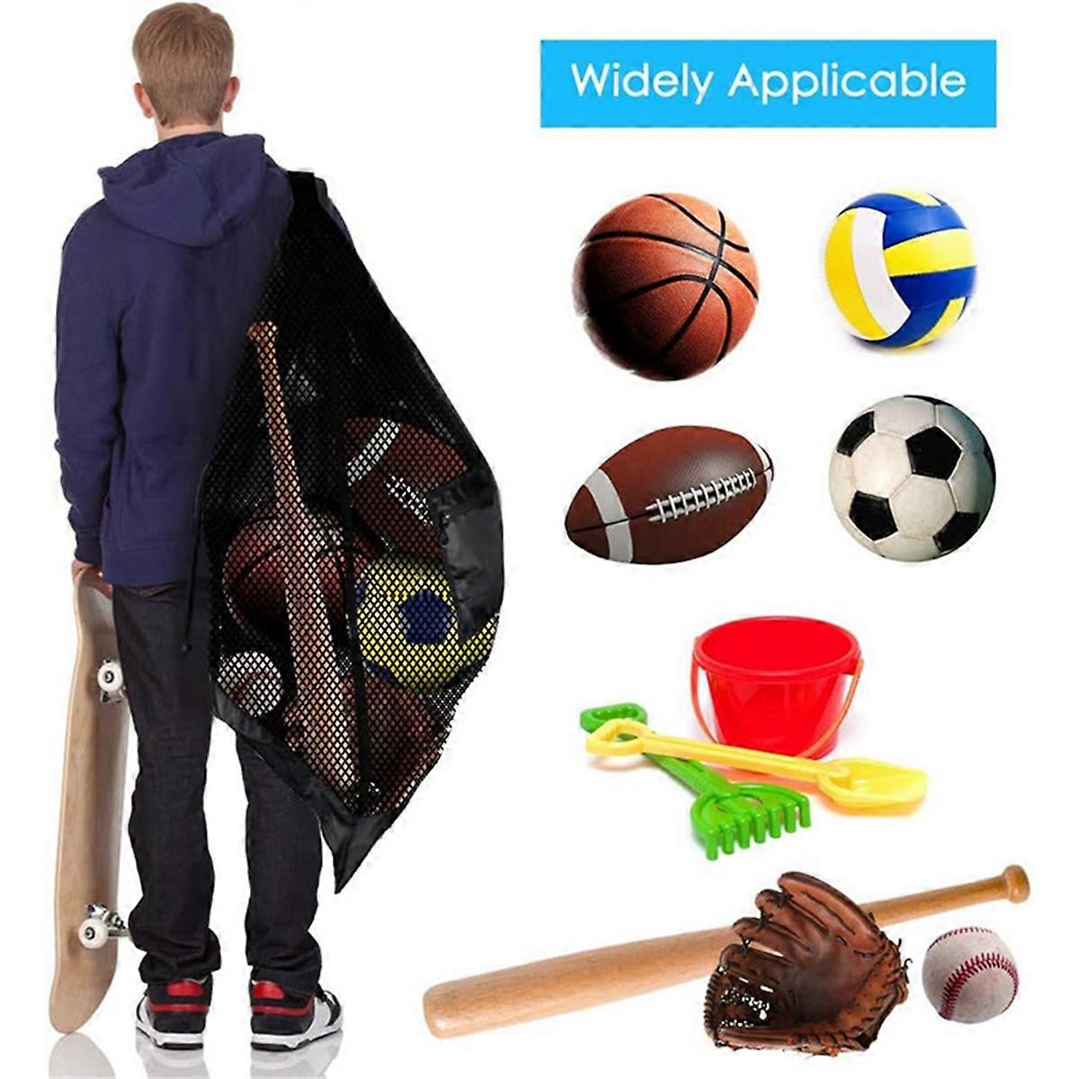 Extra large basketball and volleyball mesh bag