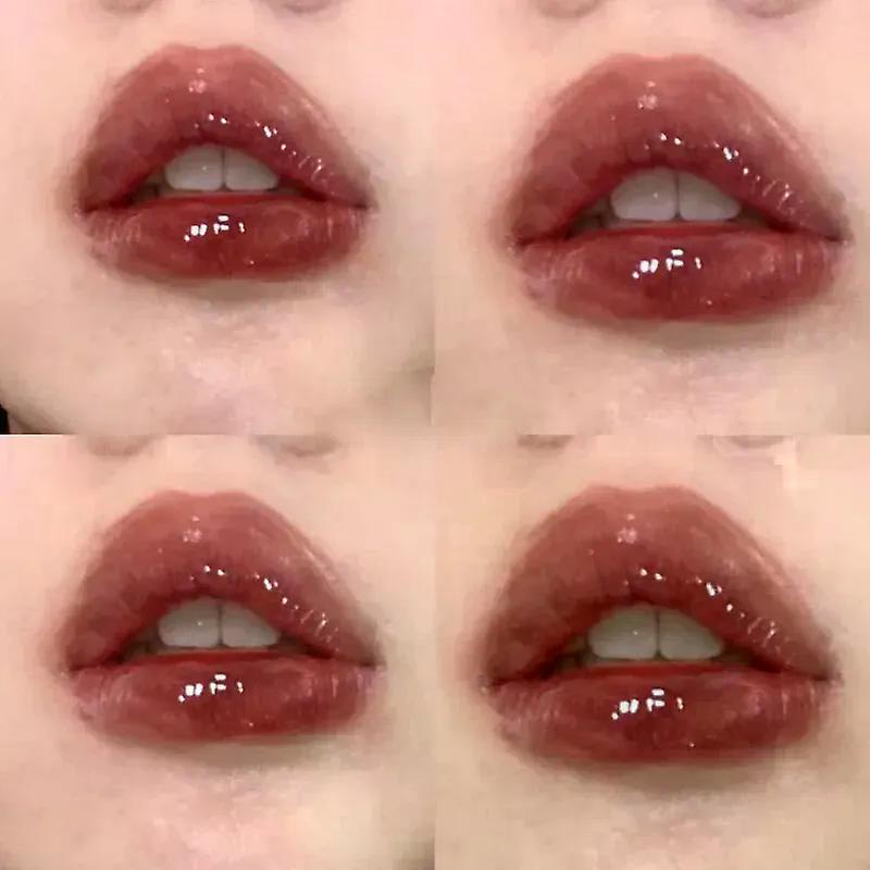 HERORANGEYingrun Yueguang Brillo de labios Lápiz labial antiadherente Lápiz labial resistente al agua de larga duración Lápiz labial mate Lápiz labial asequible