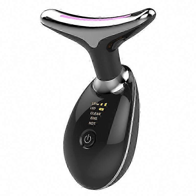 Portable Neck Beauty Device with Type A ES-1081 Color Lighting and Massager