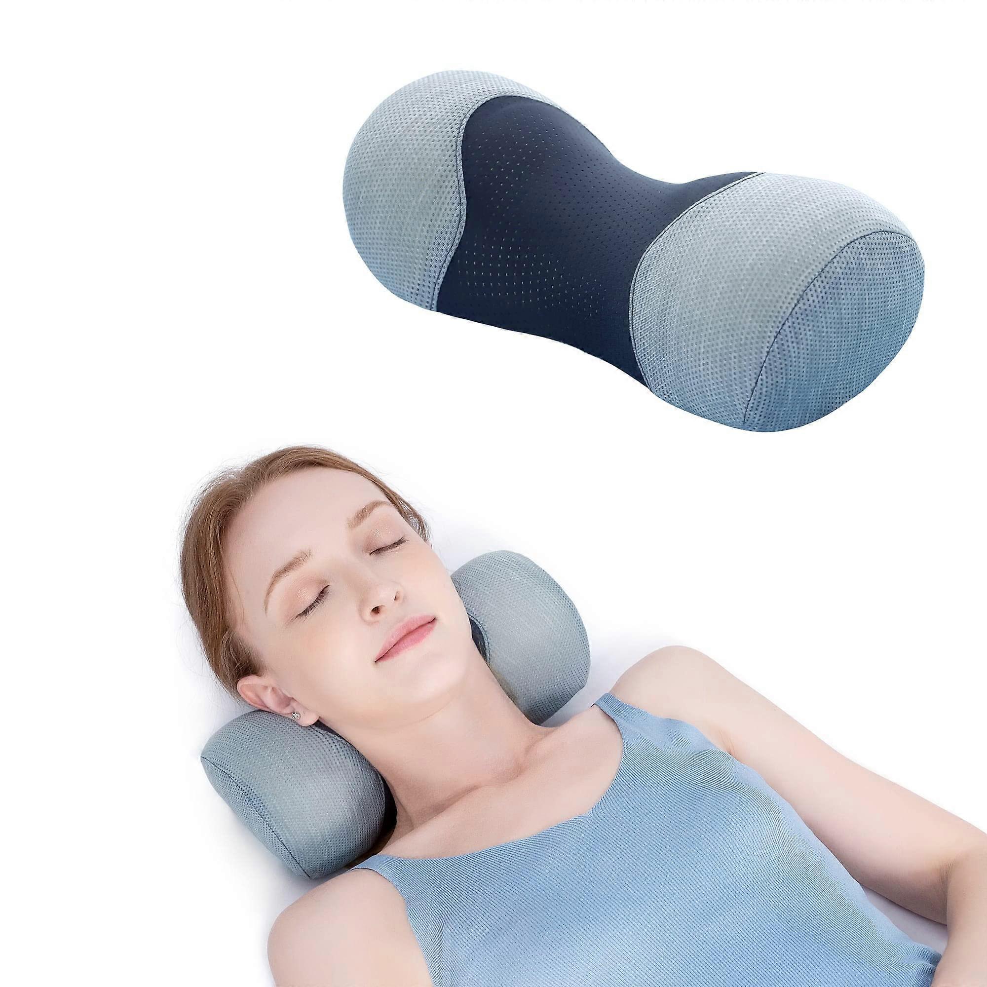 Small Neck Roll Roller Pillow for Neck Pain Relief, Cervical Memory Foam Support, Soft and Comfortable Design