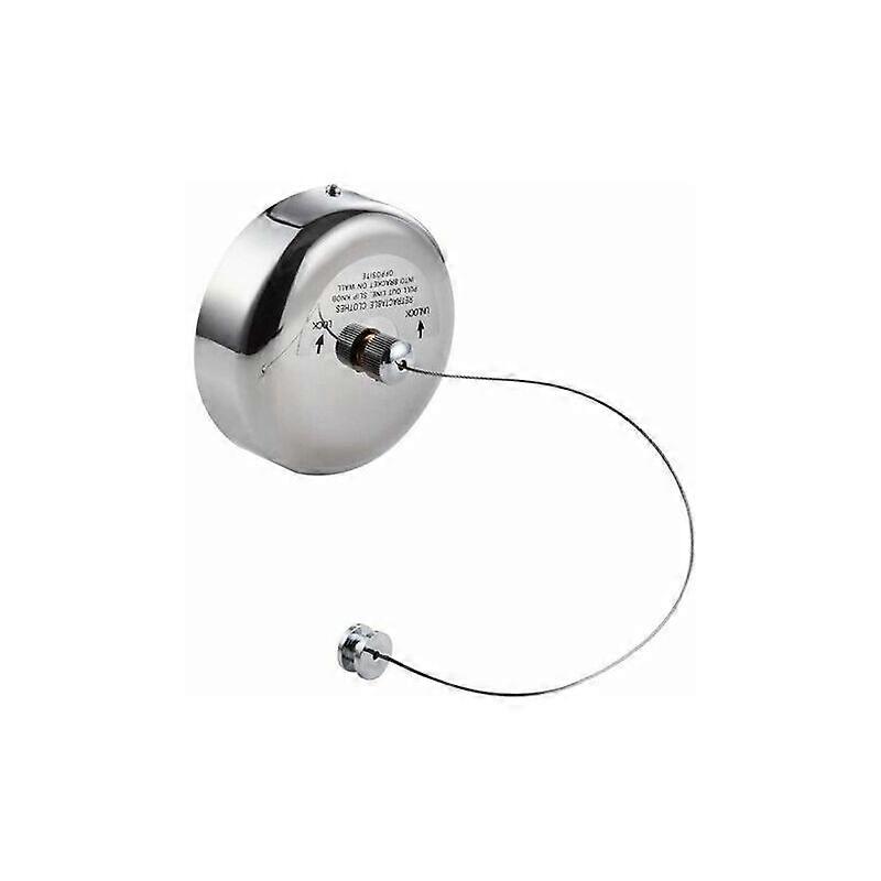 304 Stainless Steel Telescopic Clothesline (2.8m Round Nylon Rope with Pulley)
