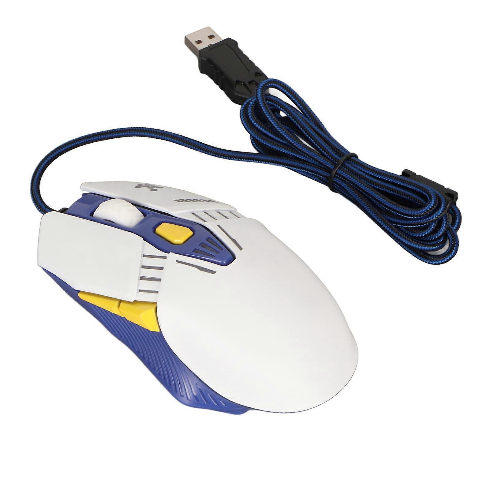 RGB Gaming 7200 DPI Programmable Buttons Backlight Modes Software Support DIY Rapid Fire Button Wired Game Mouse