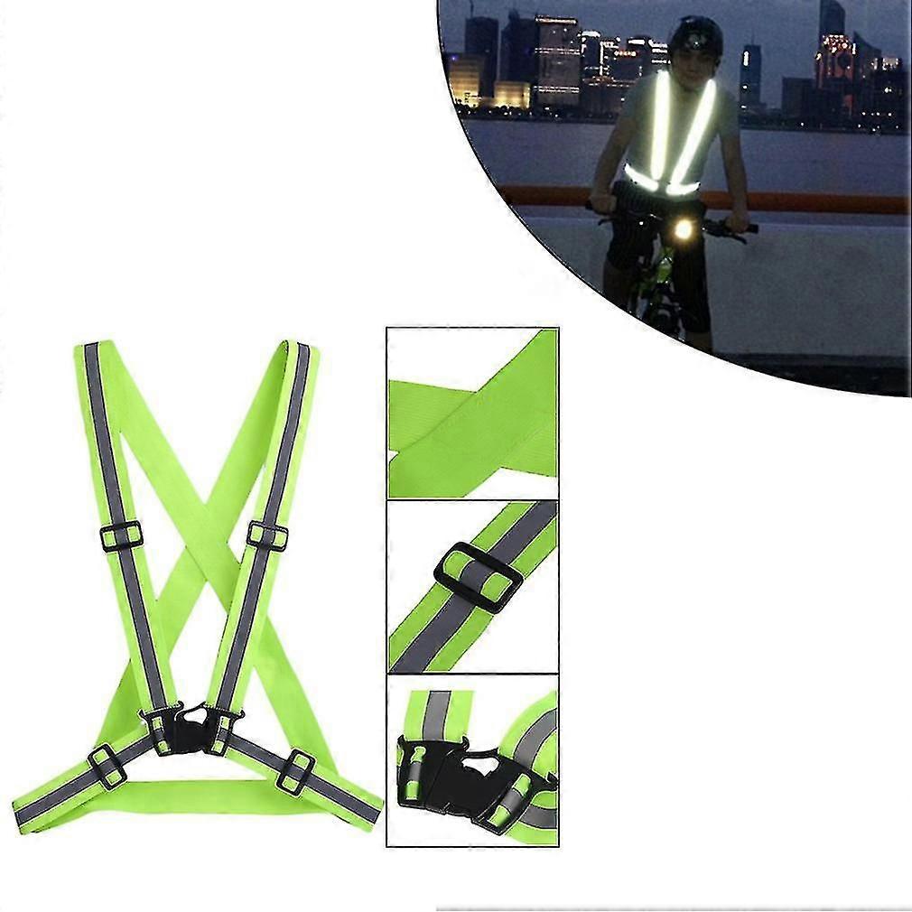 透气交通 夜间工作 安全 跑步 骑行 安全 反光背心 高能见度 反光安全夹克