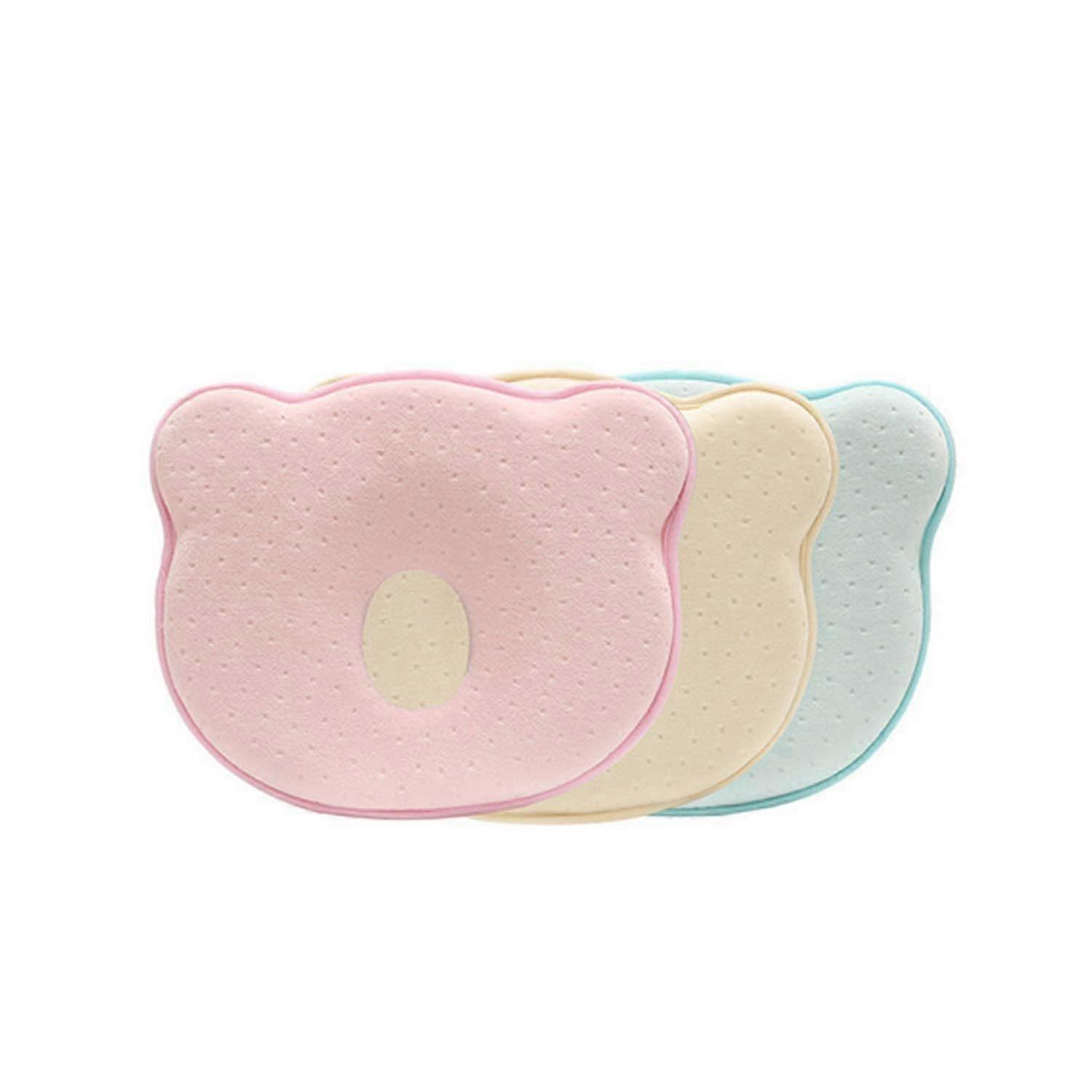 3pcs Newborn Pillow Baby Head Shaping Pillow 3d Memory Foam Infant Pillow Prevent Flat Head Great For 0-12 Months Infant Carseat Stroller