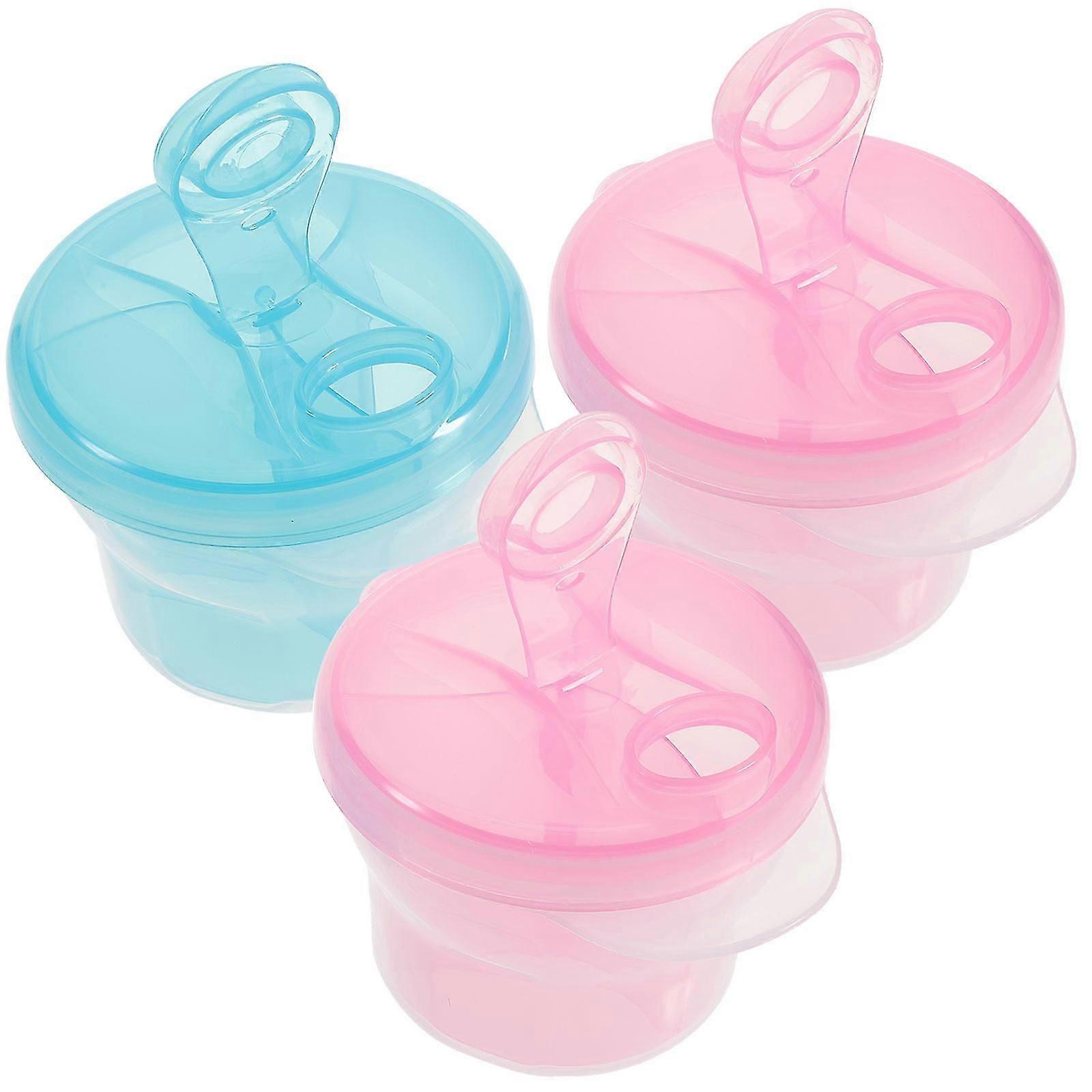 3 Pcs Food Container Formula Container Baby Formula Dispenser Mini Capacity Formula Holder Stackable Formula Dispenser Container