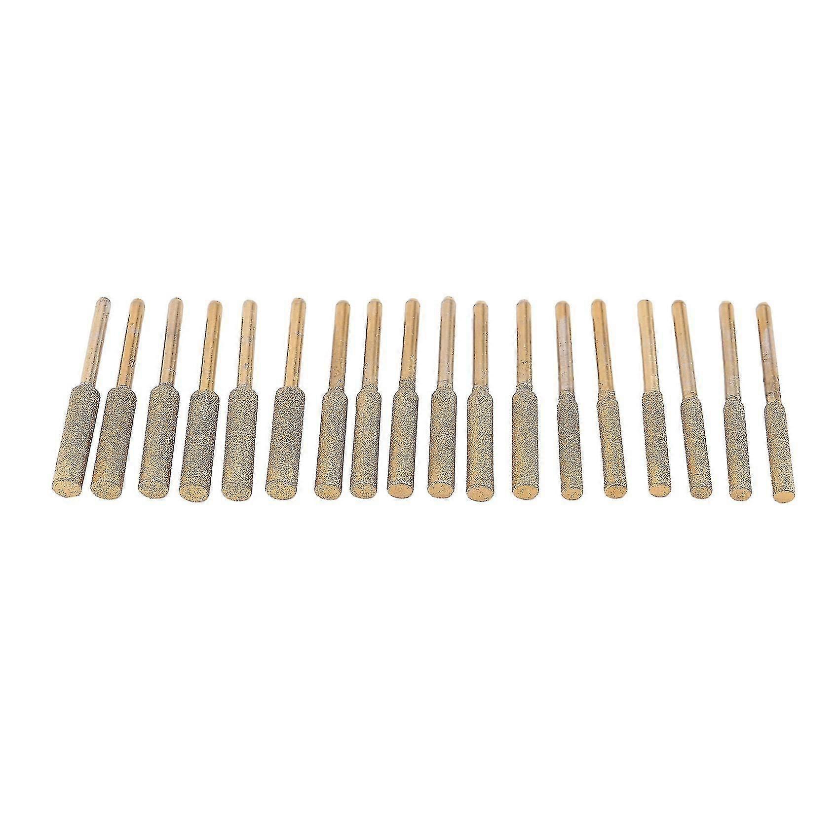 18pcs High Hardness Diamond Chainsaw Sharpener- Titanium Plated Burr Stone File,diamond Sharpening