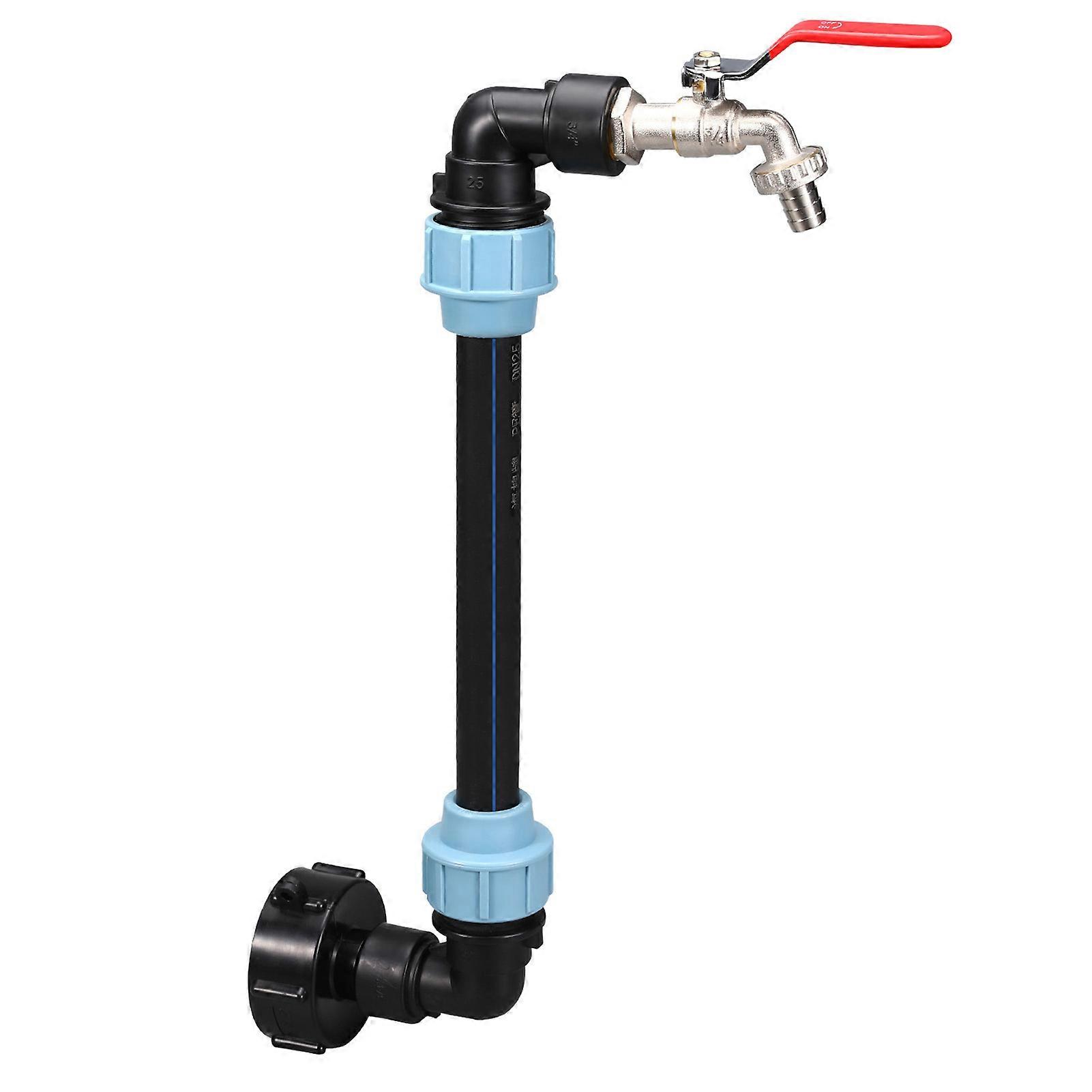 Water Container Elbow Connector Faucet Quickly Connected Replacement Drain Thread with Hose Suitable for Filling Watering Can