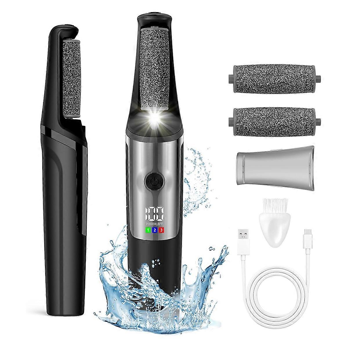 Electric Callus Removers for Feet,Rechargeable Foot File,Black