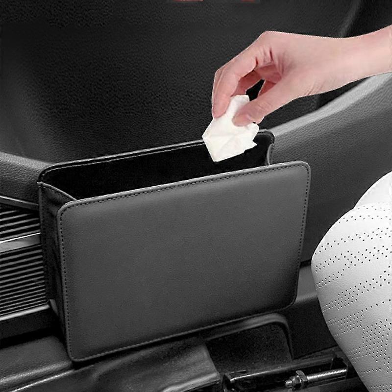 Car Folding Trash Can Multifunctional Seatback Hanging Storage Box