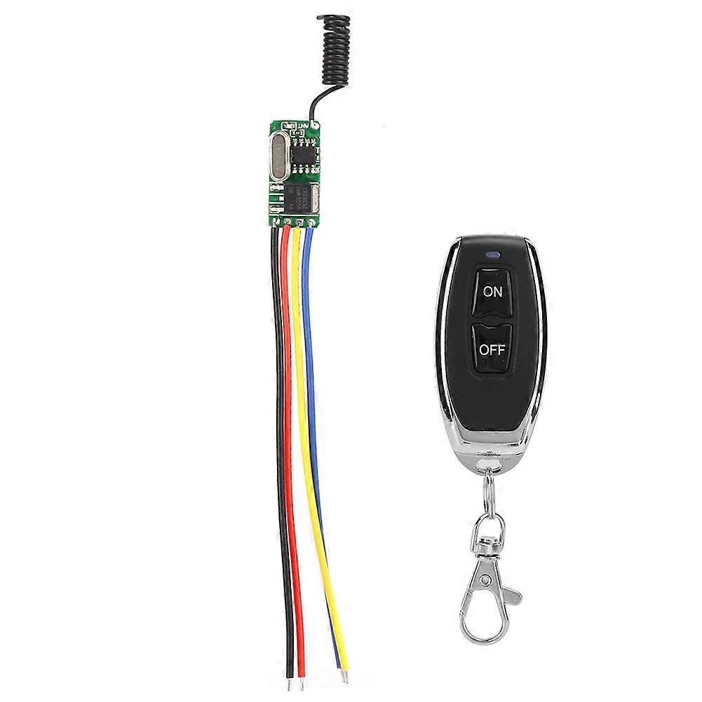 Wide Voltage 3.7‑12V Micro Wireless Remote Control Switch Module LED Light Modified Panel