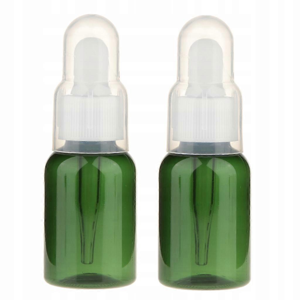 2x bouteille en plastique vide avec compte-gouttes. Pipette