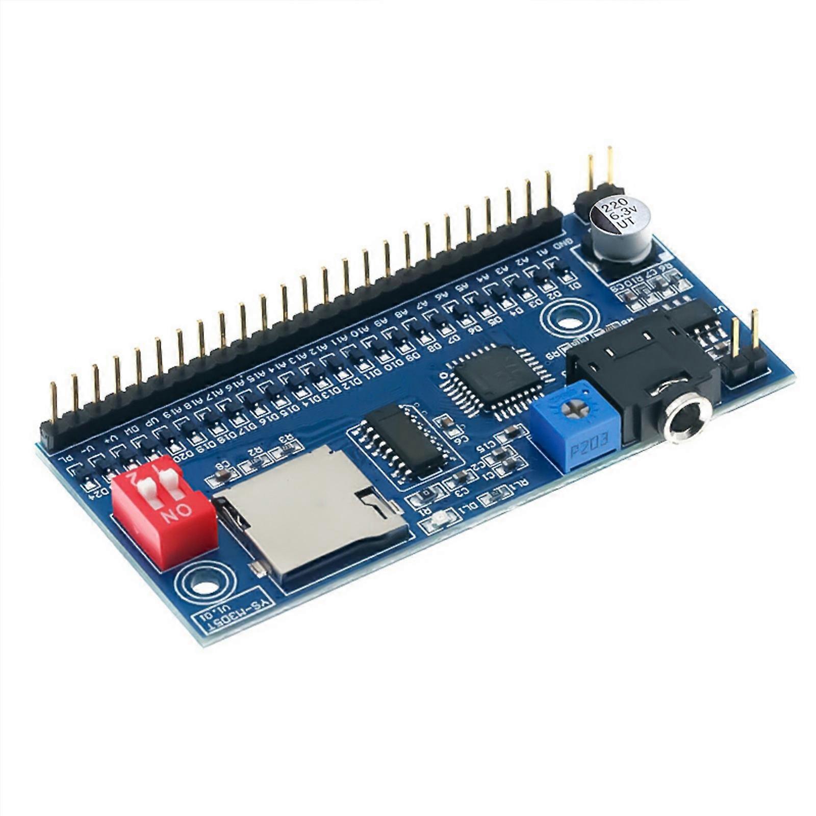 MP3 Audios Player Module Voice Playback Board Supporting Multiple Playback Modes Simple Control Interfaces For DIY Use